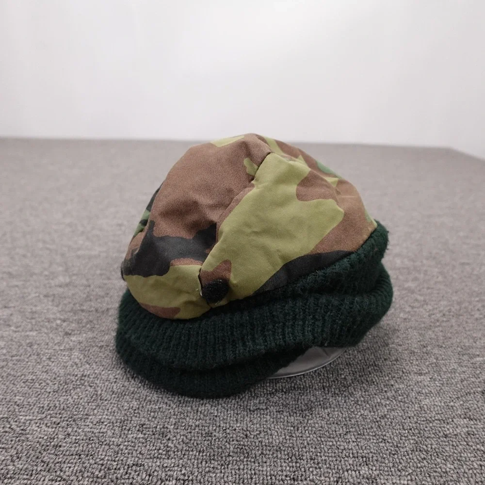 Vintage Camo Hat Beanie Fitted Mens One Size Green Gore-Tex Thinsulate 80s